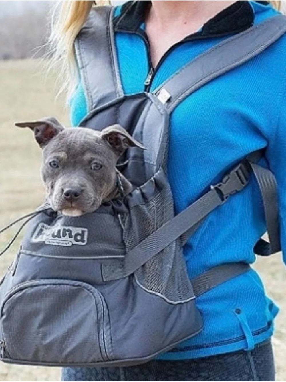 Outward Hound light gray Front Dog Carrier Backpack Bag small to Medium,